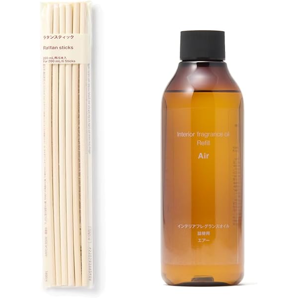 【無印良品】 インテリアフレグランスオイル エアー 200mL　２本 LOHACO - 無印良品 インテリアフレグランスオイル エアー（詰替
